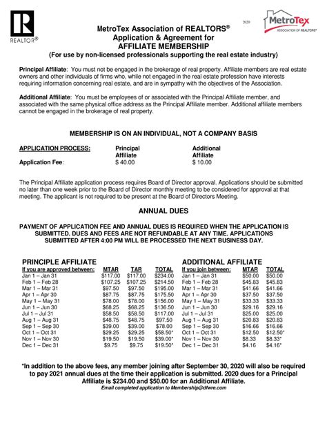 metrotex mls dues|MetroTex Association of REALTORS Application & Agreement for .